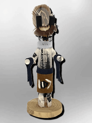 Navajo Handmade Painted Aspen Wood 3'' Inch Chipmunk Kachina Doll