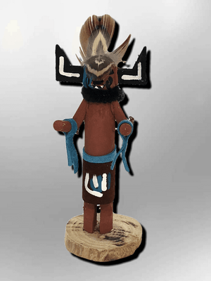 Navajo Handmade Painted Aspen Wood 3'' Inch Hototo Kachina Doll
