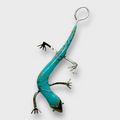 Sterling Silver Inlay Stones Handmade Inlay Long Lizard Gecko Pin