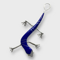 Sterling Silver Inlay Stones Handmade Inlay Long Lizard Gecko Pin