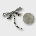 Sterling Silver Handmade Inlay Different Stones Dragonfly Shape Pin and Pendant