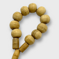 Hand Carved Genuine Olive Wood Small Cross Finger Rosary