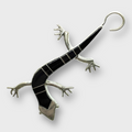 Sterling Silver Inlay Stones Handmade Inlay Long Lizard Gecko Pin