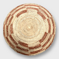 Palm Leaves Handwoven Pakistan Medium Round Two Colored Basket