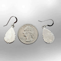 Sterling Silver Handmade Inlay Different Stones Teardrop Shape Hook Earrings - Kachina City