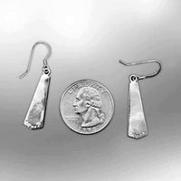 Sterling Silver Handmade Inlay Stones Spear Head Shape Hook Earrings - Kachina City