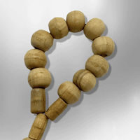 Hand Carved Genuine Olive Wood Small Cross Finger Rosary - Kachina City