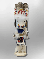 Navajo Handmade Painted Aspen Wood Six Inch Butterfly with Mask Kachina Doll - Kachina City
