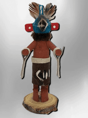 Navajo Handmade Painted Aspen Wood 3'' Inch Chasing Star Kachina Doll