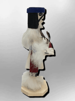 Navajo Handmade Painted Aspen Wood Six Inch Chief with Mask Kachina Doll - Kachina City