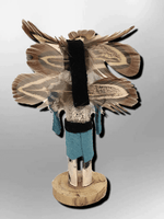 Navajo Handmade Painted Aspen Wood 3'' Inch Hoop Dancer Kachina Doll - Kachina City