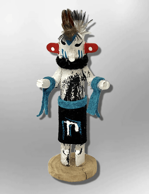 Navajo Handmade Painted Aspen Wood 3'' Inch Hummingbird Kachina Doll
