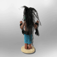 Navajo Handmade Painted Aspen Wood 3'' Inch Long Hair Kachina Doll - Kachina City