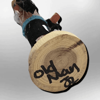 Navajo Handmade Painted Aspen Wood 3'' Inch Old Man Kachina Doll - Kachina City