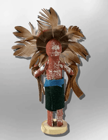 Navajo Handmade Painted Aspen Wood 3'' Inch Sun Face Kachina Doll - Kachina City